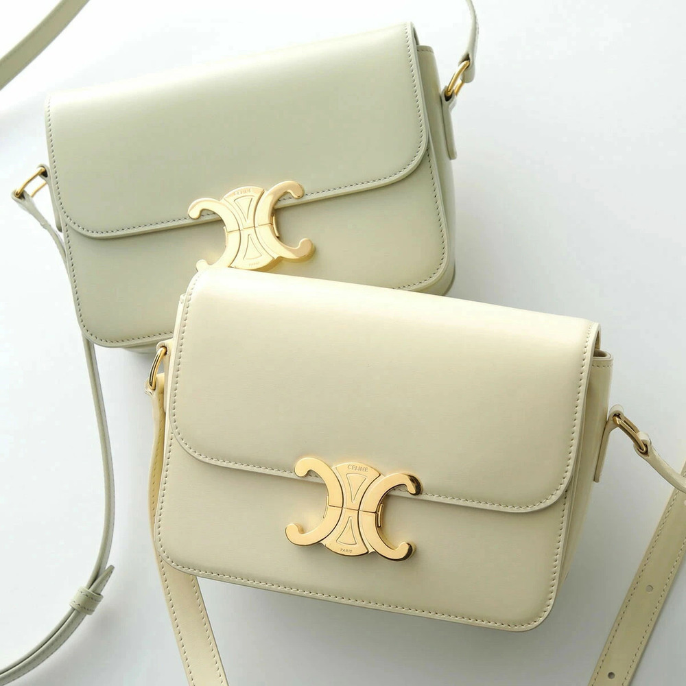 Celine Teen Shoulder Bag Triomphe Crossbody Leather